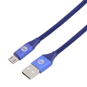 CABLE MOBO MICRO USB NYLON KNIT AZUL