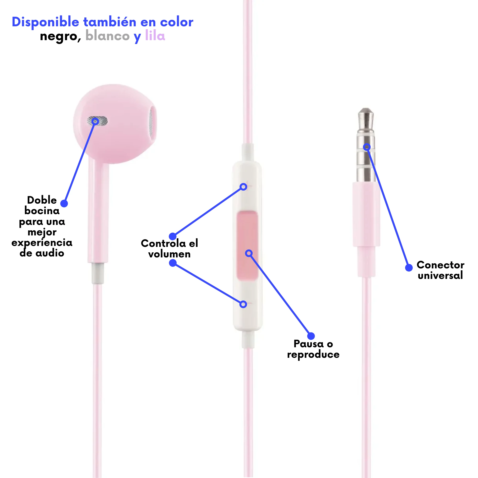 AUDIFONO MOBO CLICK BLANCO - Imagen 2