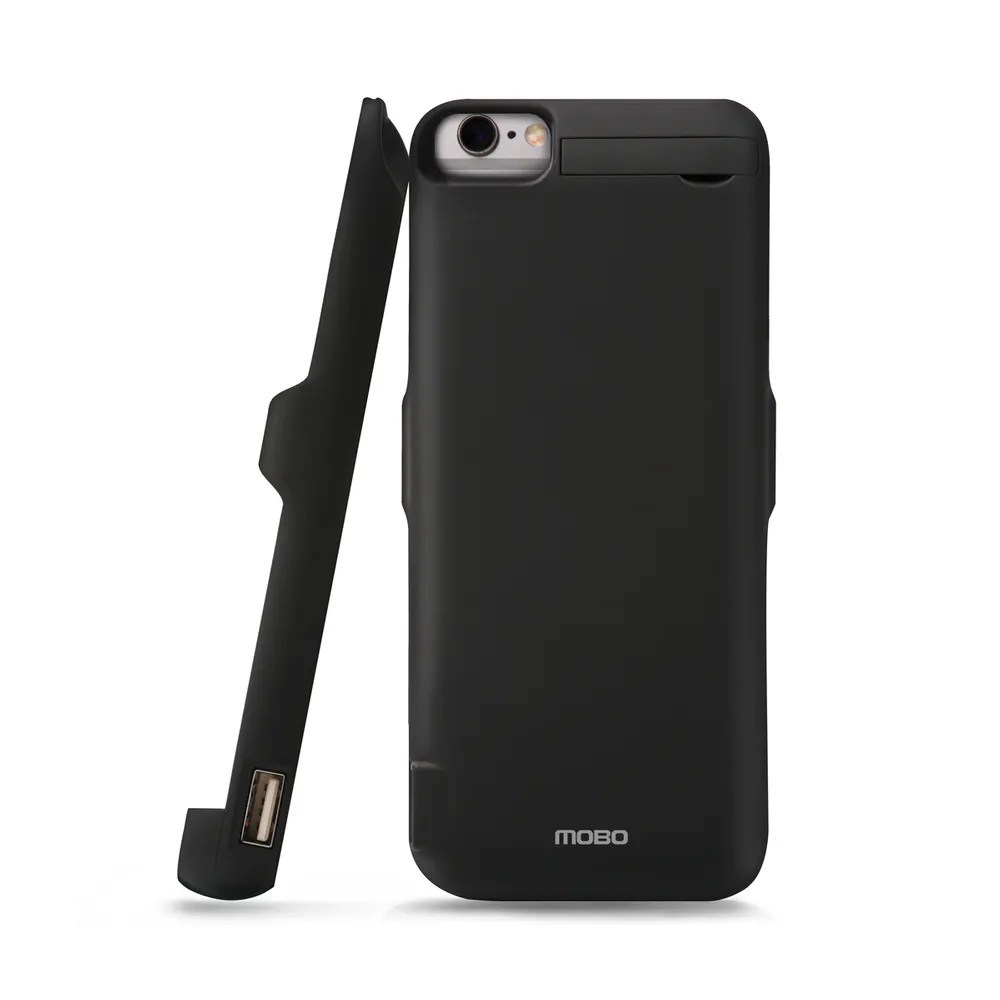 CARATULA CARGADOR MOBO 8000 mAH NEGRO IPHONE 6/7 PLUS - Imagen 4