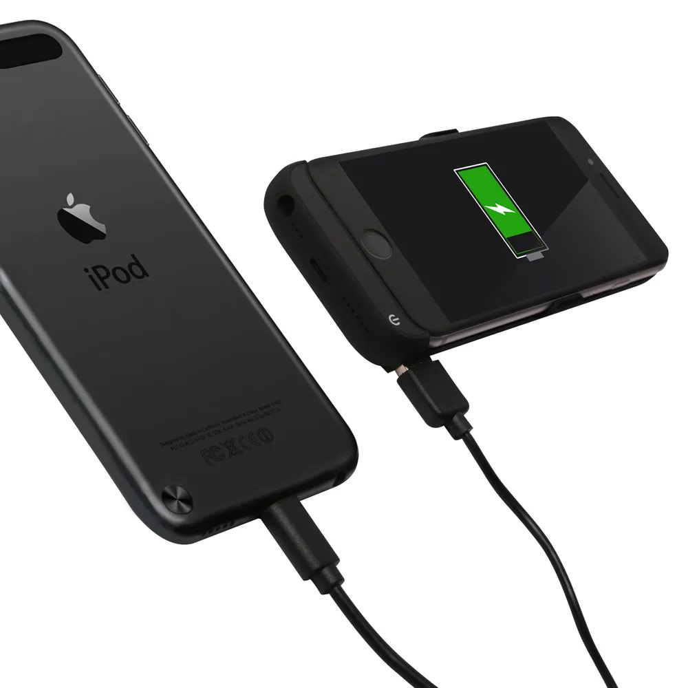 CARATULA CARGADOR MOBO 8000 mAH NEGRO IPHONE 6/7 PLUS - Imagen 2