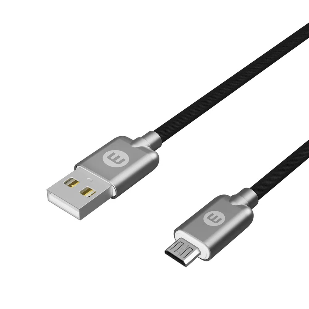 CABLE MOBO CAUCHO NEGRO MICRO 2M - Imagen 2