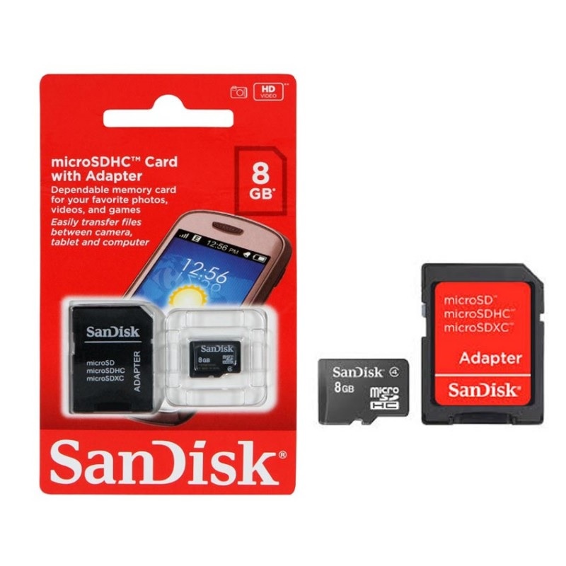 MEMORY 8GB SANDISK MICRO SD MAXELL