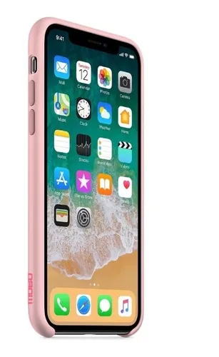 TPU MOBO IPHONE X POMME ROSA - Imagen 3
