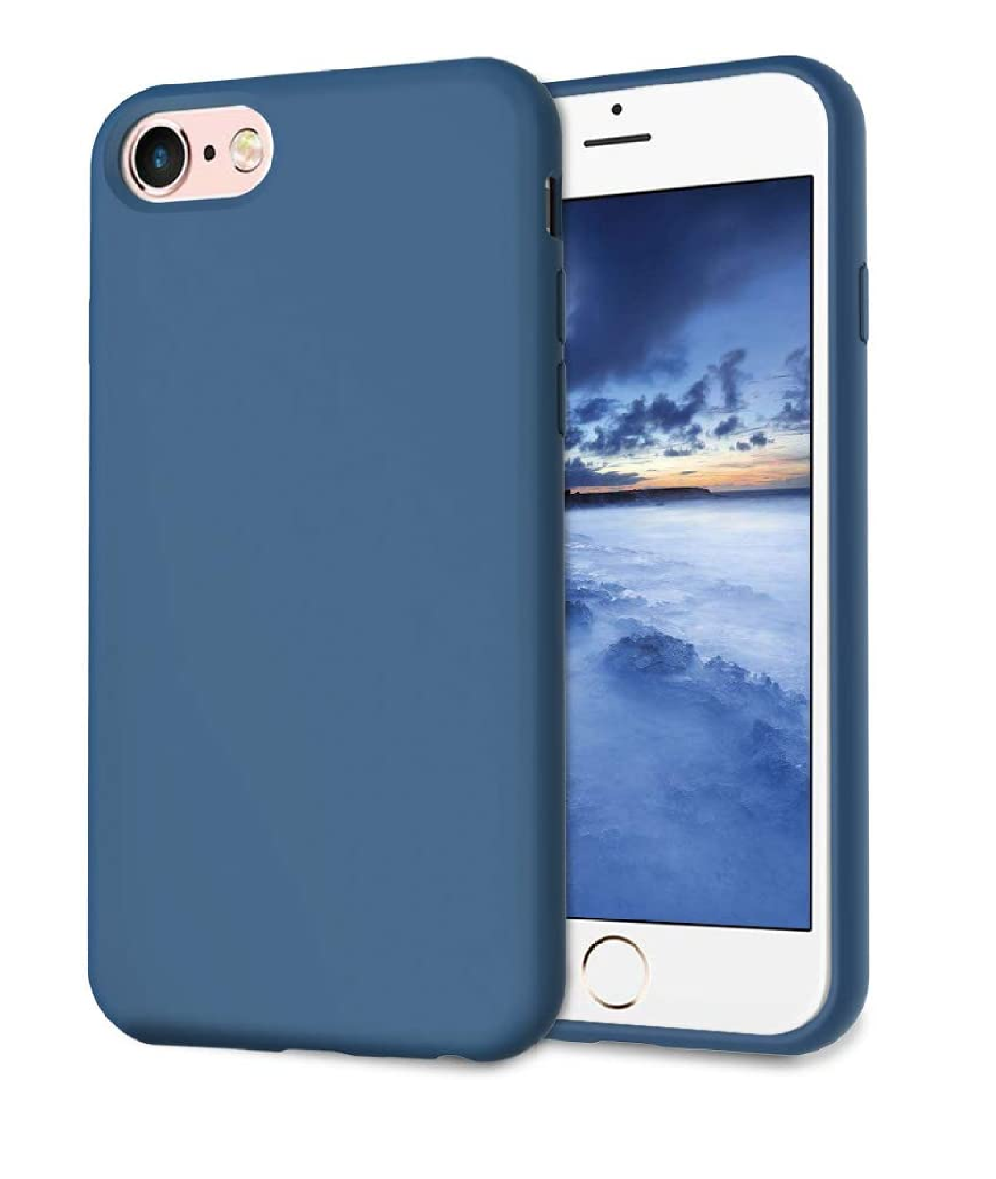 TPU MOBO IPHONE 8 POMME AZUL