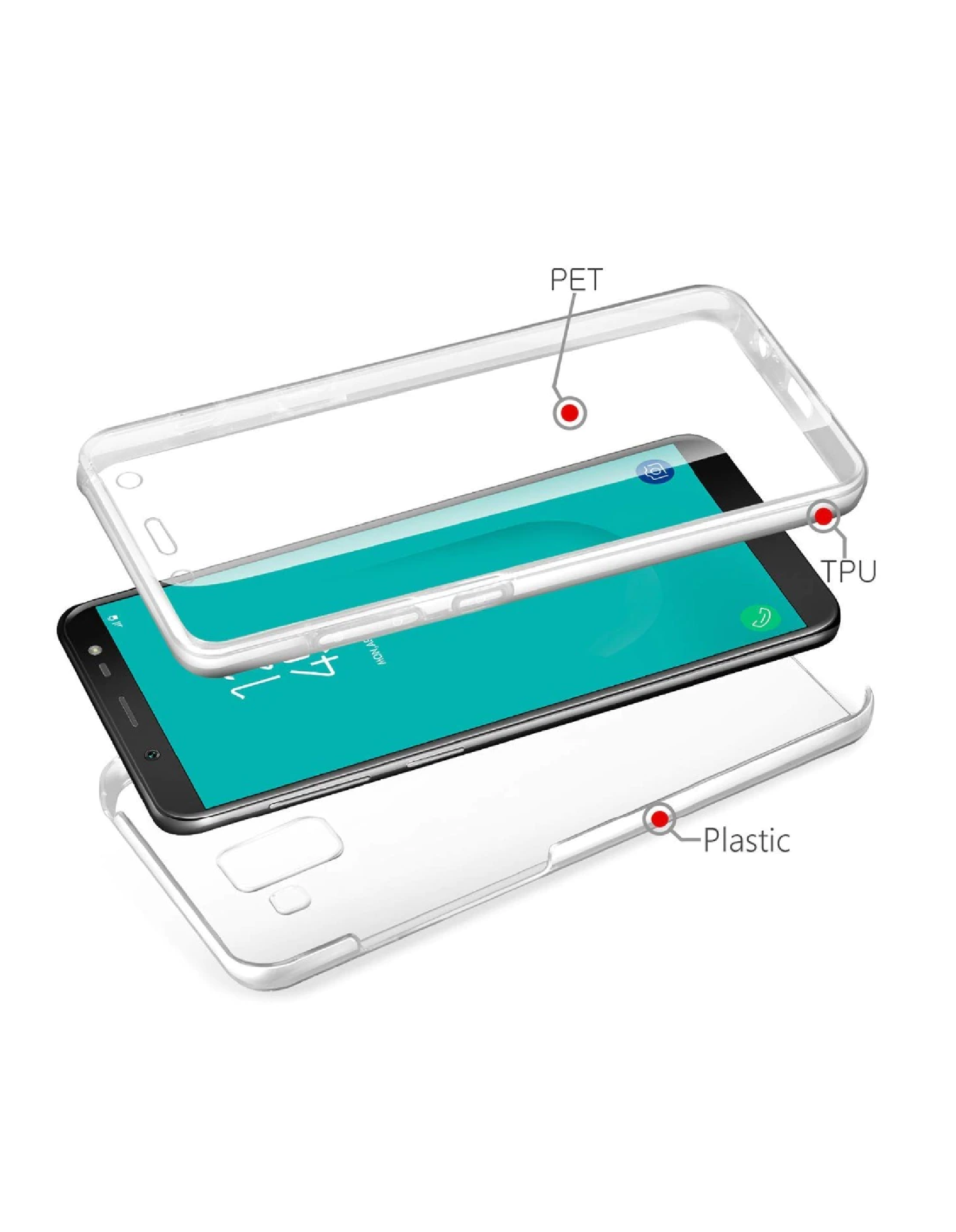 TPU J2 PRIME 360 TRANSPARENTE - Imagen 2