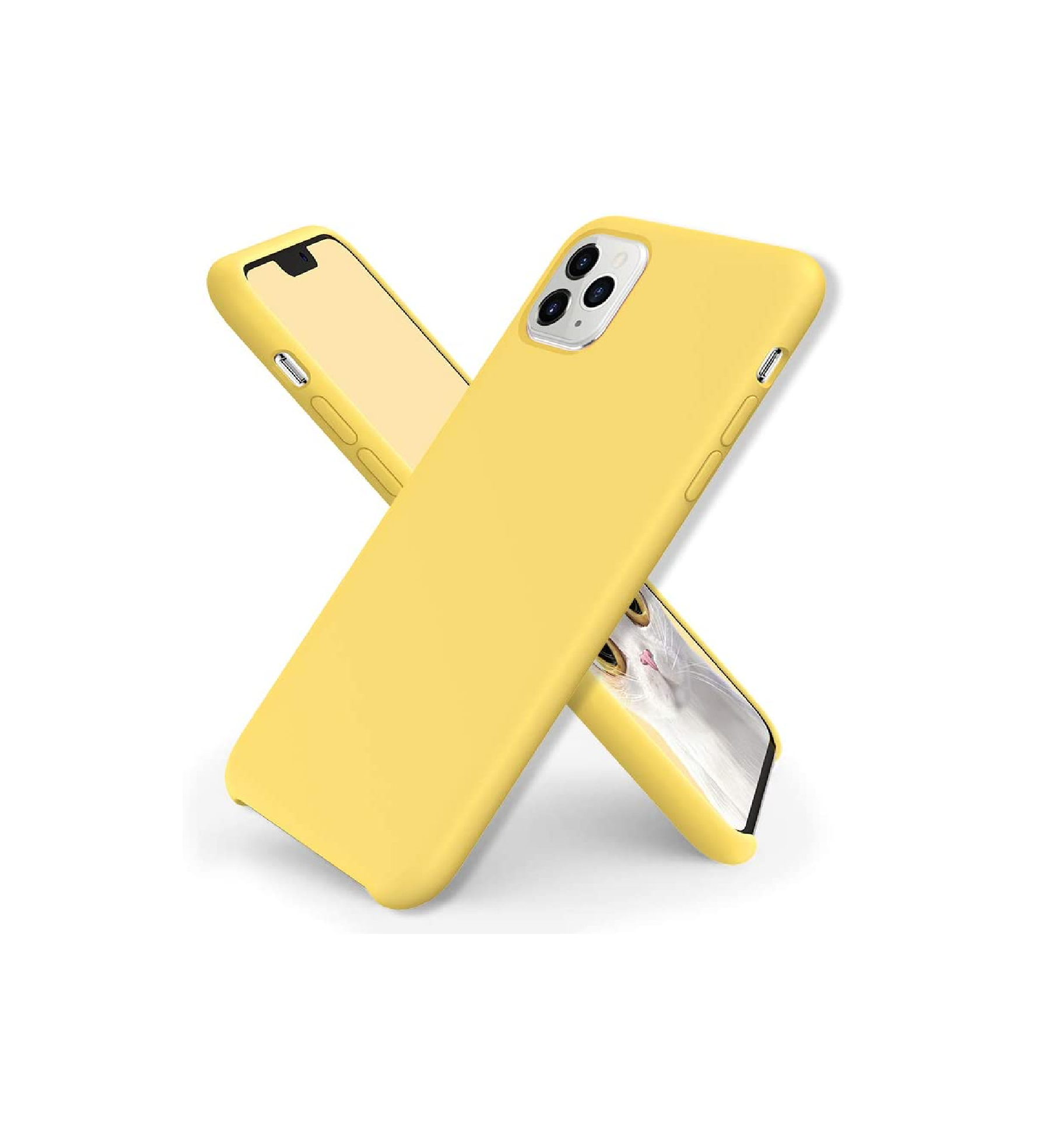 TPU SILICONE IPHONE 12 PRO MAX AMARILLO 6.7 - Imagen 2