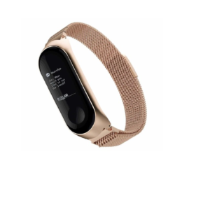 MALLA METAL ROSA MI BAND 4