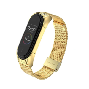 MALLA METAL DORADO MI BAND 4