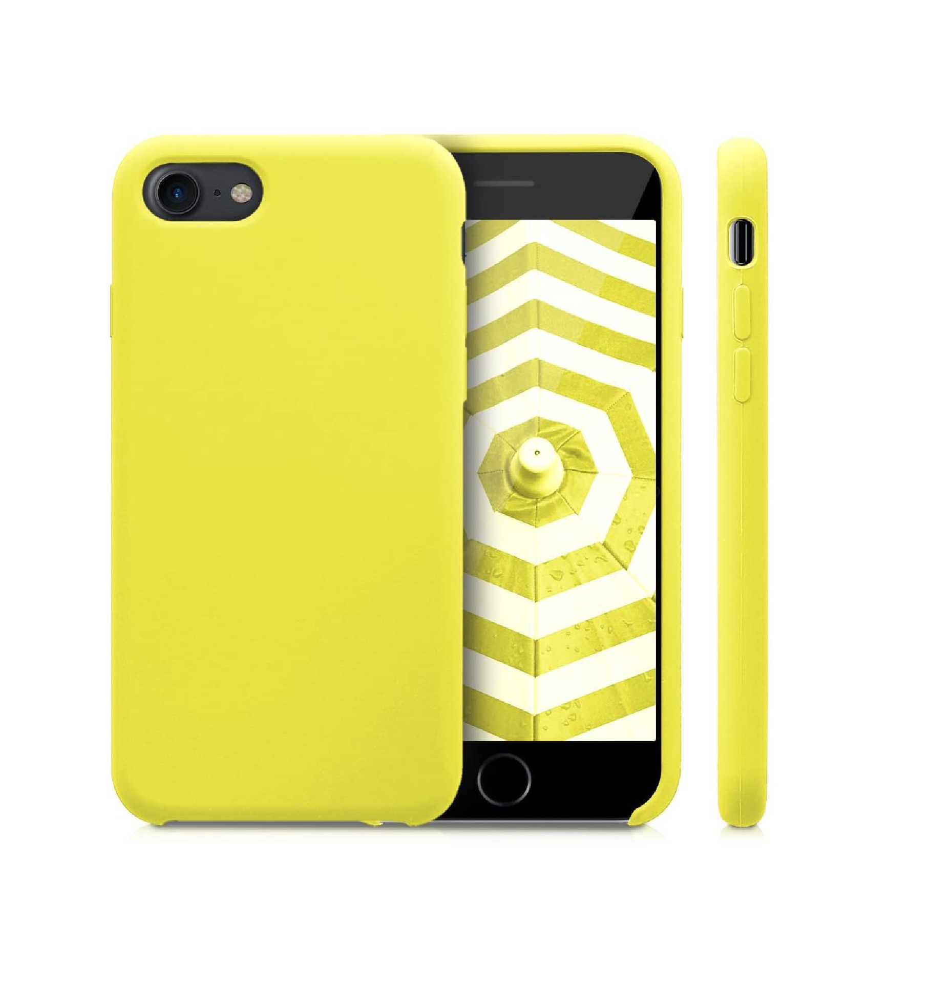 TPU SILICONE IPHONE 8 AMARILLO - Imagen 2