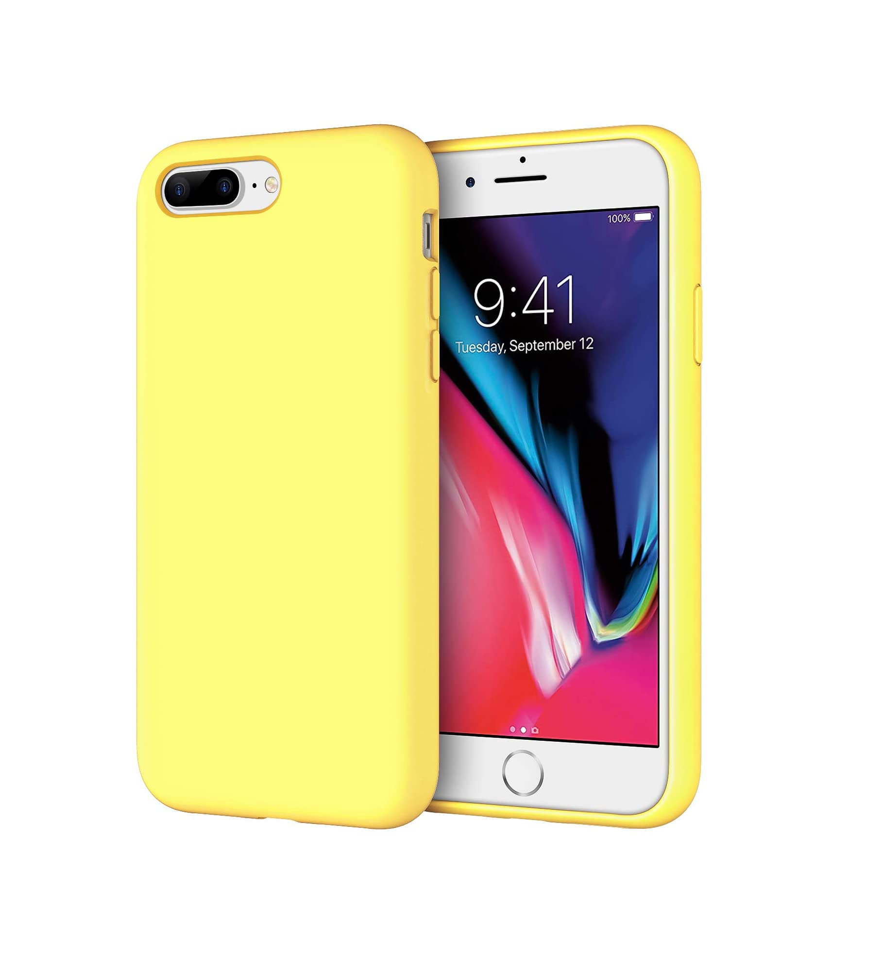TPU SILICONE IPHONE 8 PLUS AMARILLO