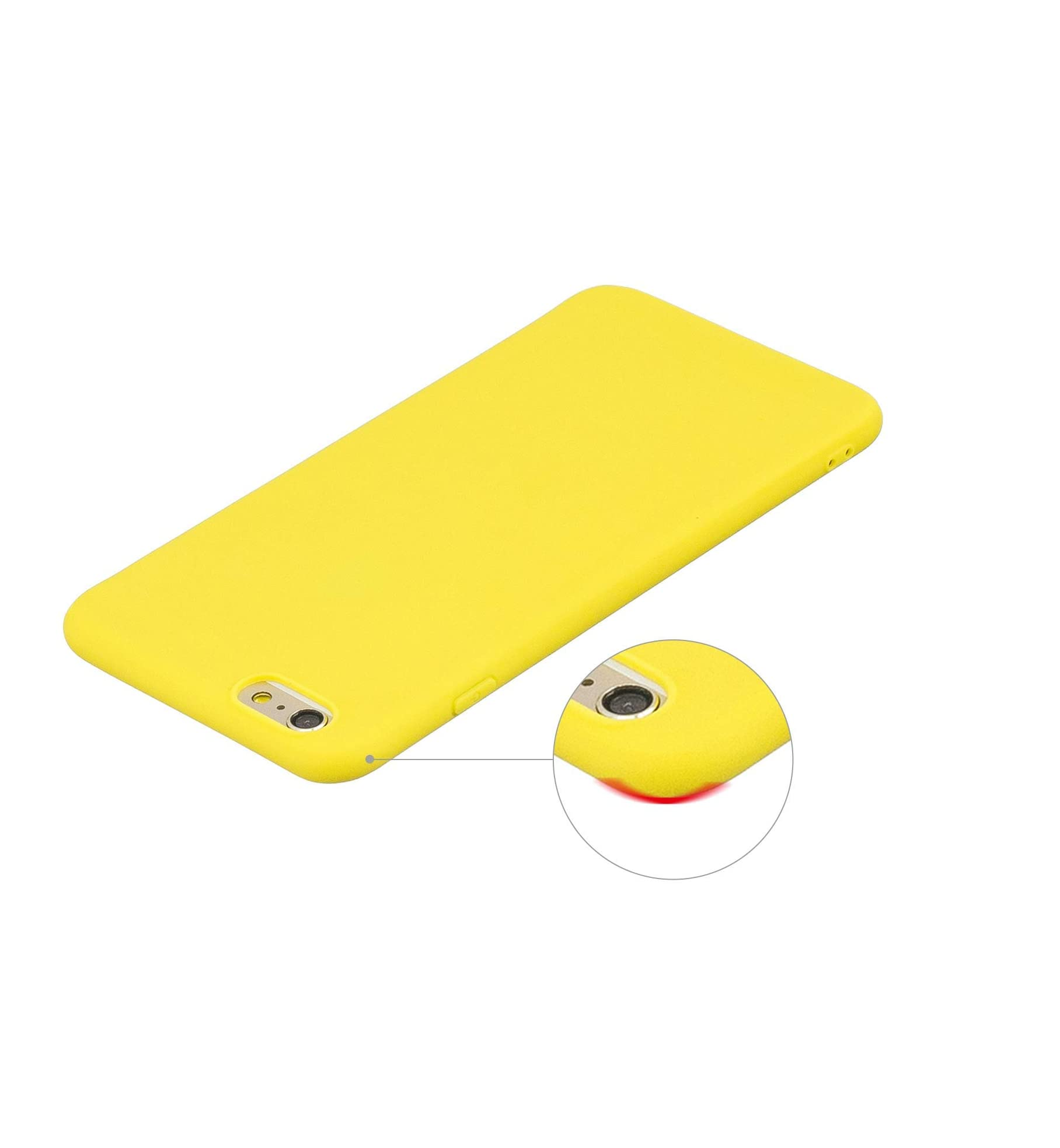 TPU SILICONE IPHONE 6 AMARILLO - Imagen 3