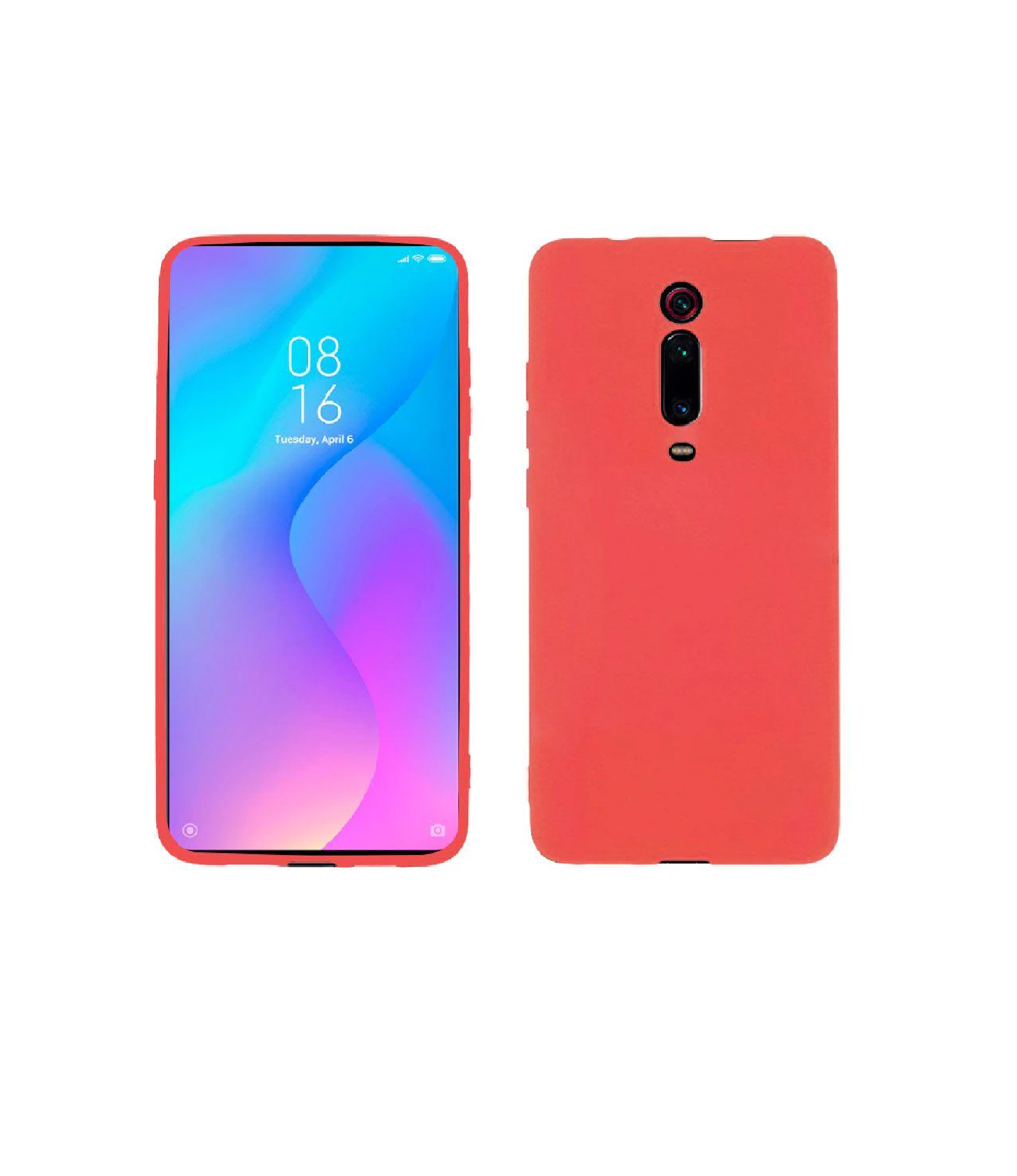 TPU SILICONE REDMI 9T ROJO