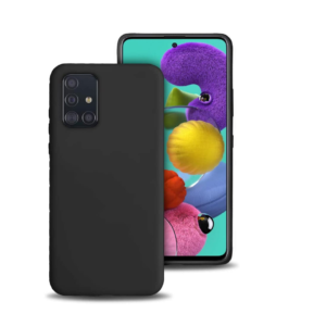 TPU SILICONE A71 NEGRO