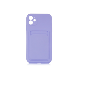 TPU IPHONE 11 PORTA TARJETA LILA 6.1