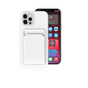 TPU IPHONE 12 PORTA TARJETA BLANCO 6.1