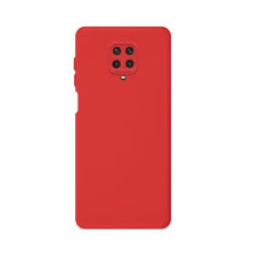 TPU SILICONE REDMI NOTE 9 PRO ROJO 9S