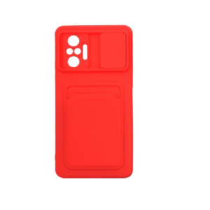TPU NOTE 10 PRO PORTA TARJETA ROJO