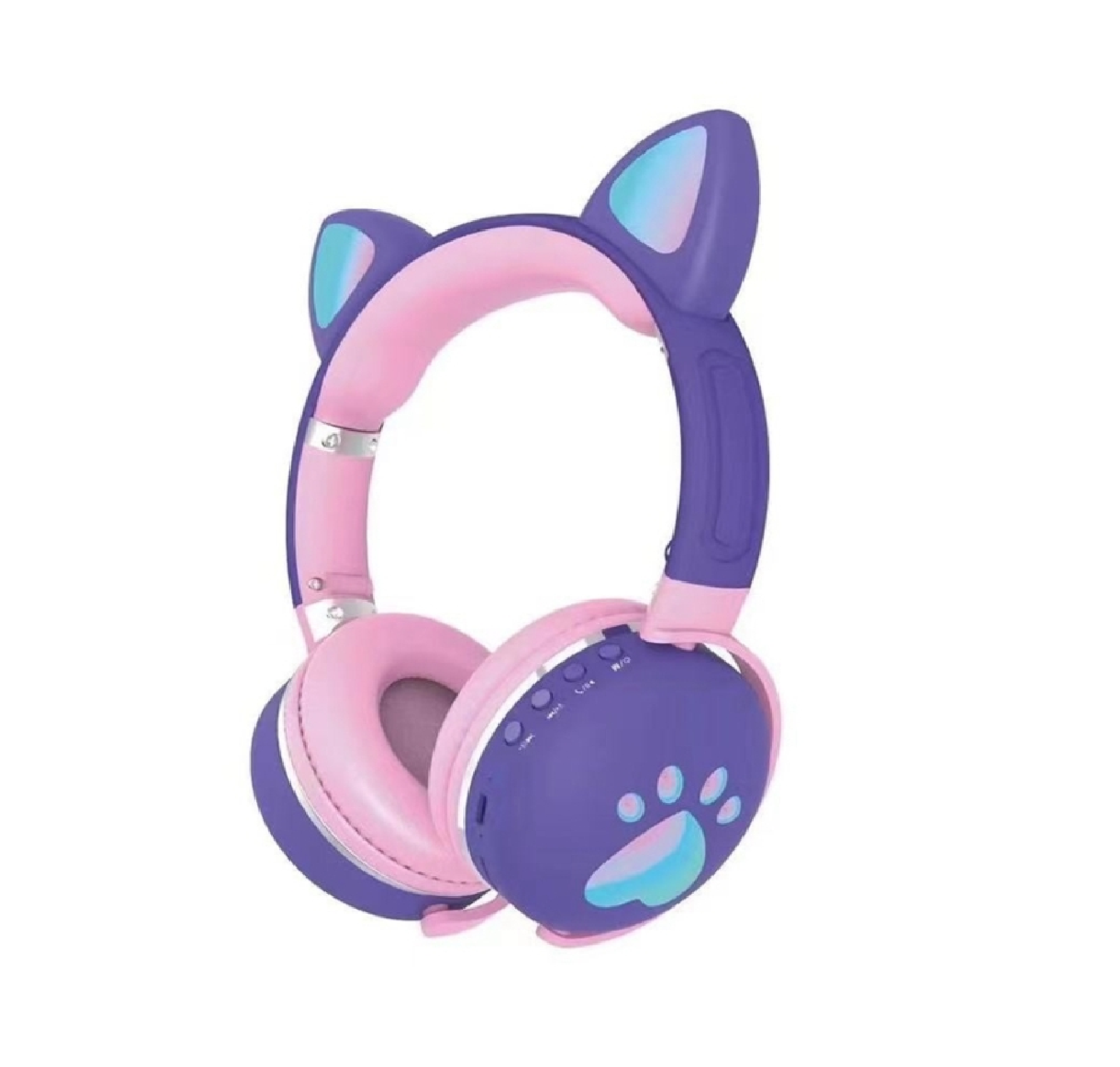 AURICULAR BLUETOOTH LUO GATO LILA / ROSA