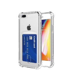 TPU IPHONE 7 PLUS PORTA TARJETA TRANSPARENTE