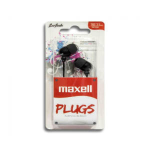 AURICULAR PLUGS NEGRO MAXELL