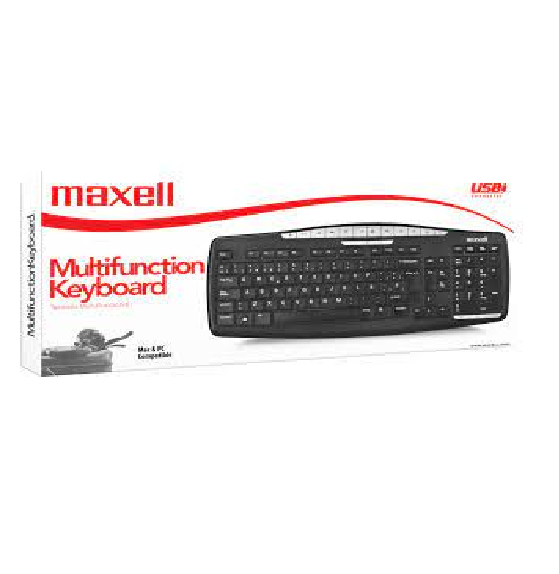 TECLADO MULTIMEDIA WKB-100 WIRELESS MAXELL