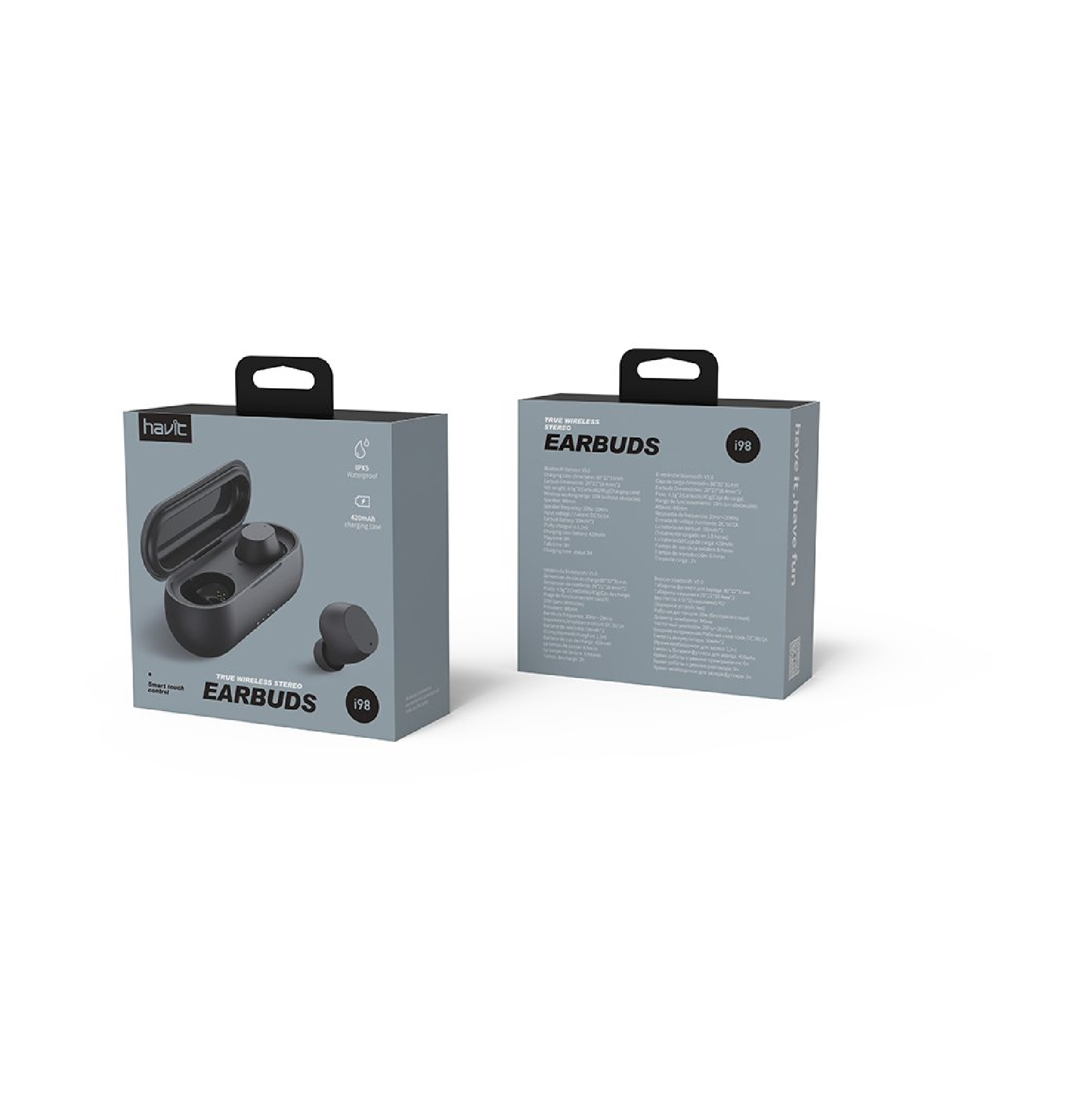 AURICULAR BLUETOOTH TWS HAVIT 198 NEGRO