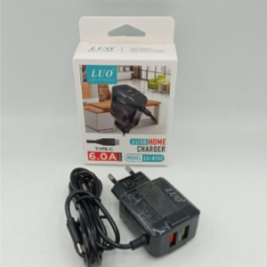 CARGADOR PARED TIPO C 2USB LUO INOVA