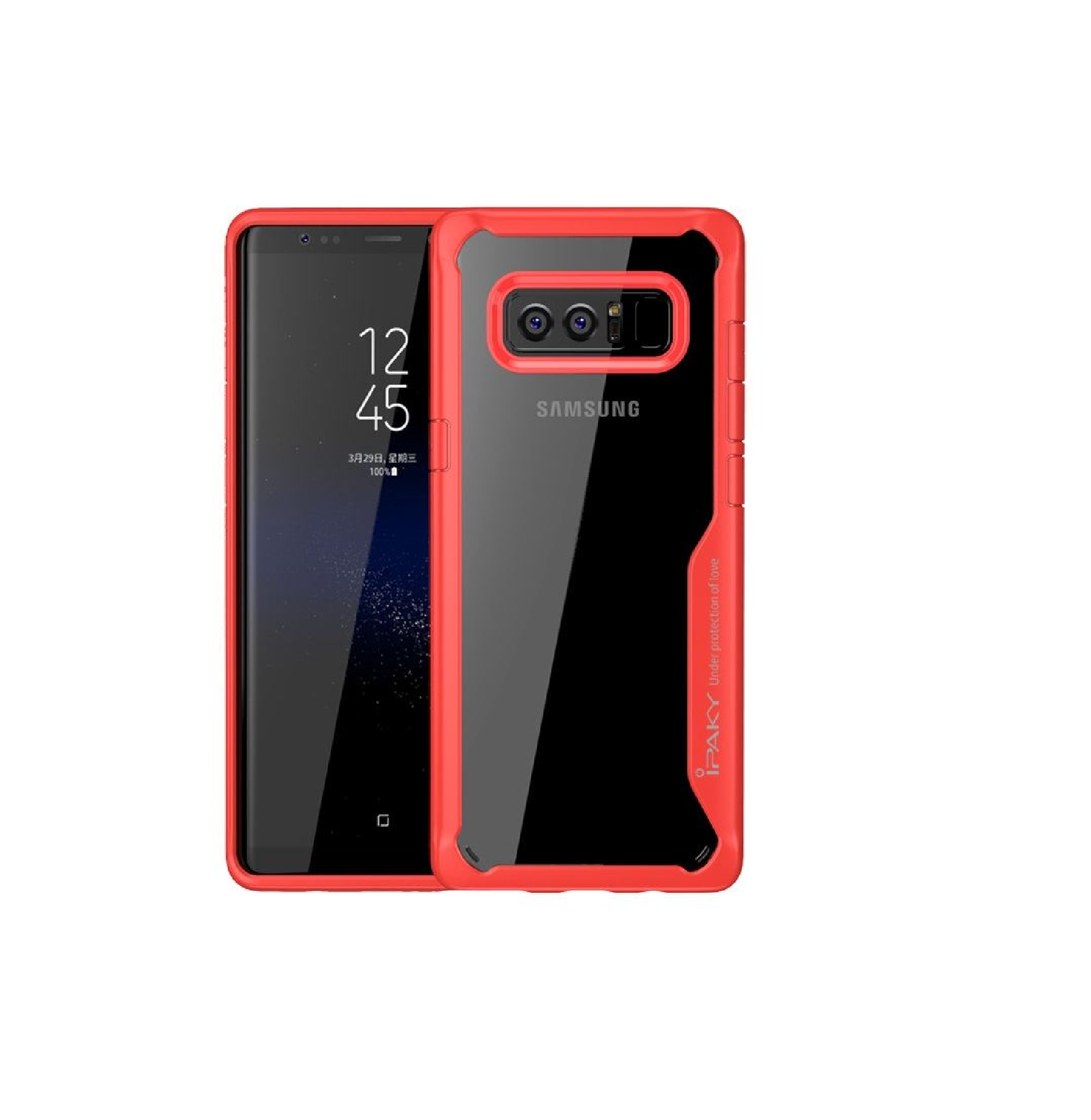 TPU NOTE 8 IPAKY ROJO