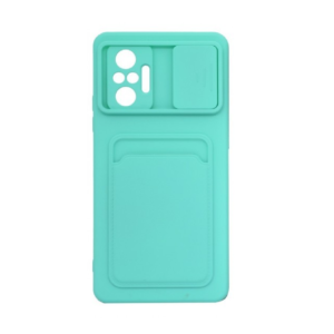 TPU NOTE 10 PRO PORTA TARJETA VERDE AGUA
