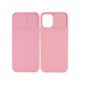 TPU IPHONE 12 PRO MAX CUBRE CAMARA ROSA
