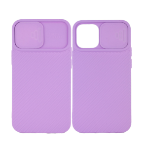 TPU IPHONE 12 PRO MAX CUBRE CAMARA LILA