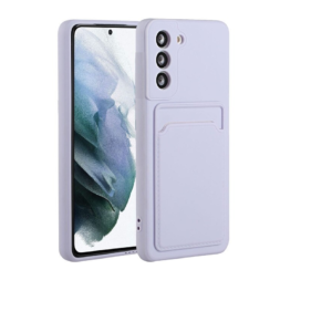 TPU S21 PORTA TARJETA LILA