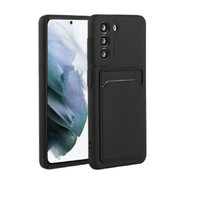 TPU S21 PORTA TARJETA NEGRO