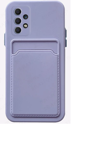 TPU A32 4G PORTA TARJETA LILA