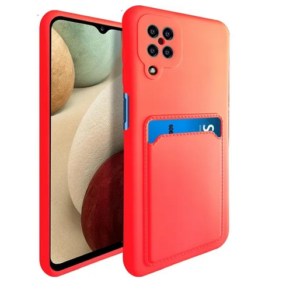 TPU A12 PORTA TARJETA NARANJA