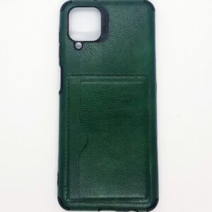 TPU A12 PORTA TARJETA VERDE CUERO