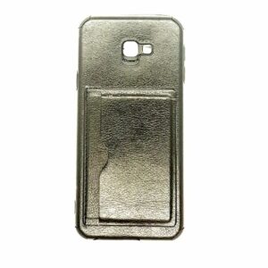 TPU J4 PLUS PORTA TARJETA NEGRO CUERO