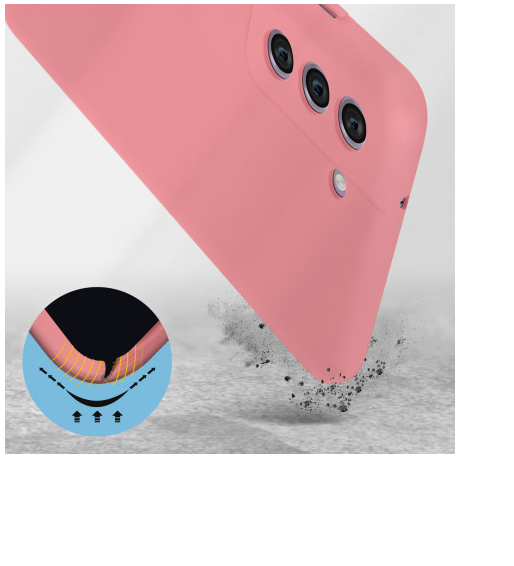TPU SILICONE S21 FE ROSA - Imagen 3