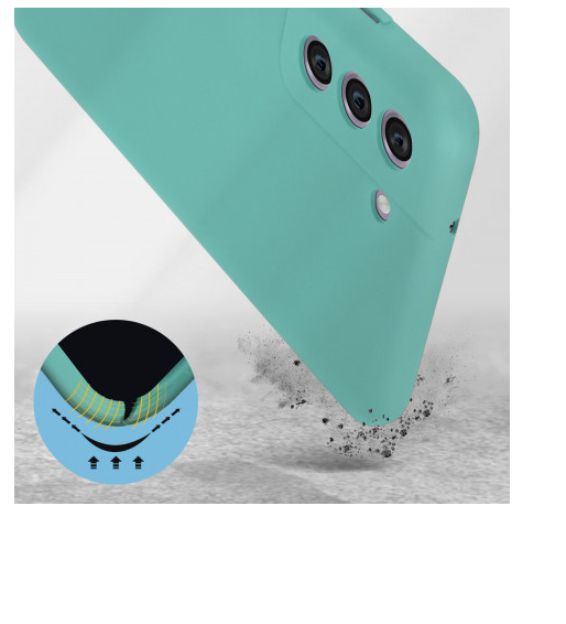 TPU SILICONE S21 FE VERDE AGUA - Imagen 2