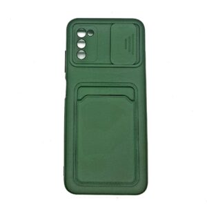 TPU A03S PORTA TARJETA VERDE