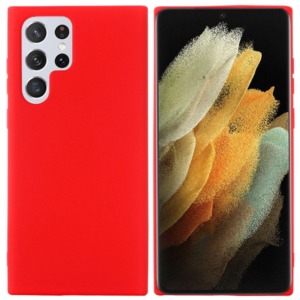 TPU SILICONE S22 ULTRA ROJO