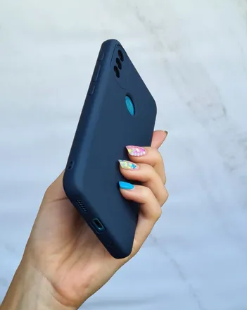 TPU SILICONE MOTOROLA E20 AZUL - Imagen 2