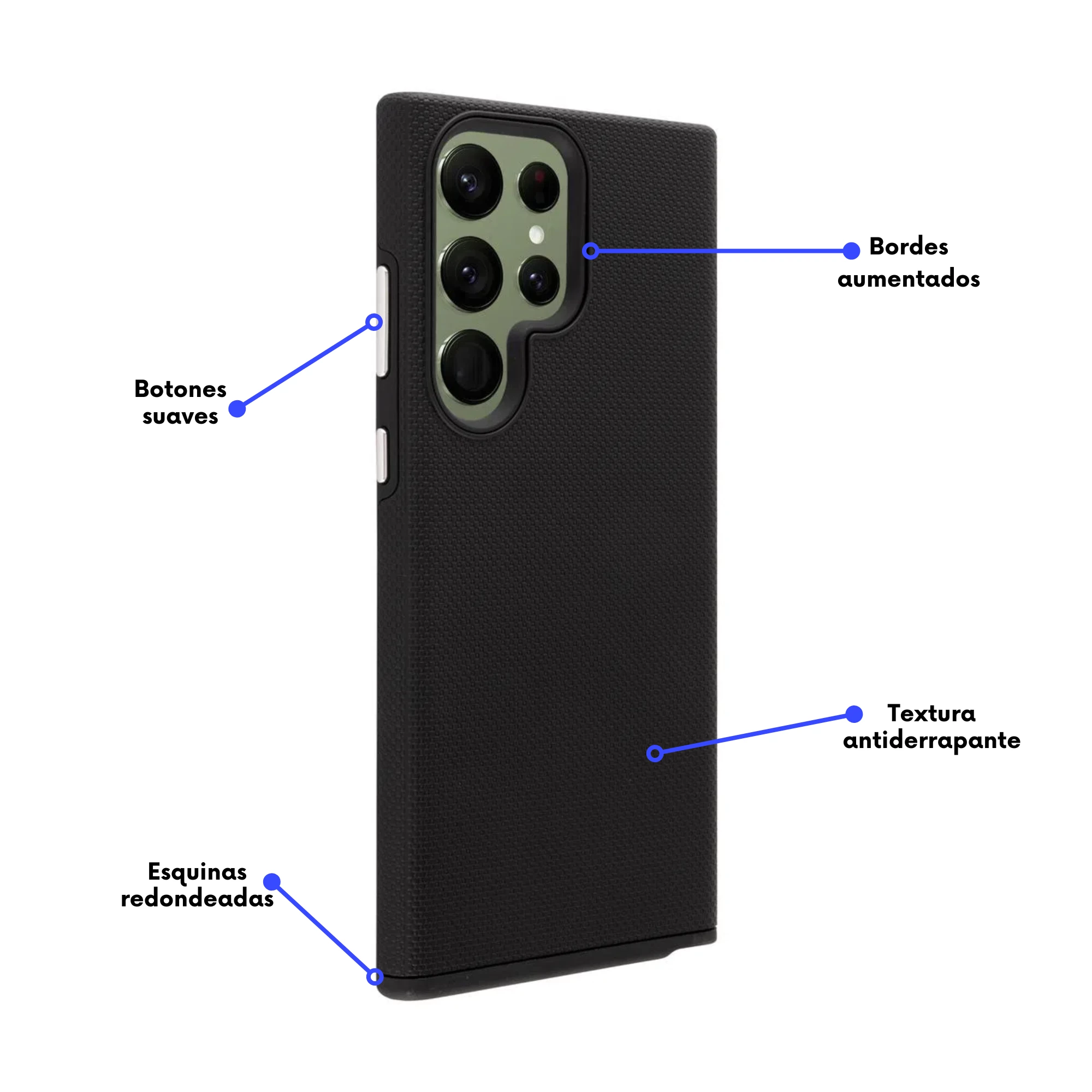 TPU MOBO S23 PLUS TITANIUM NEGRO - Imagen 2