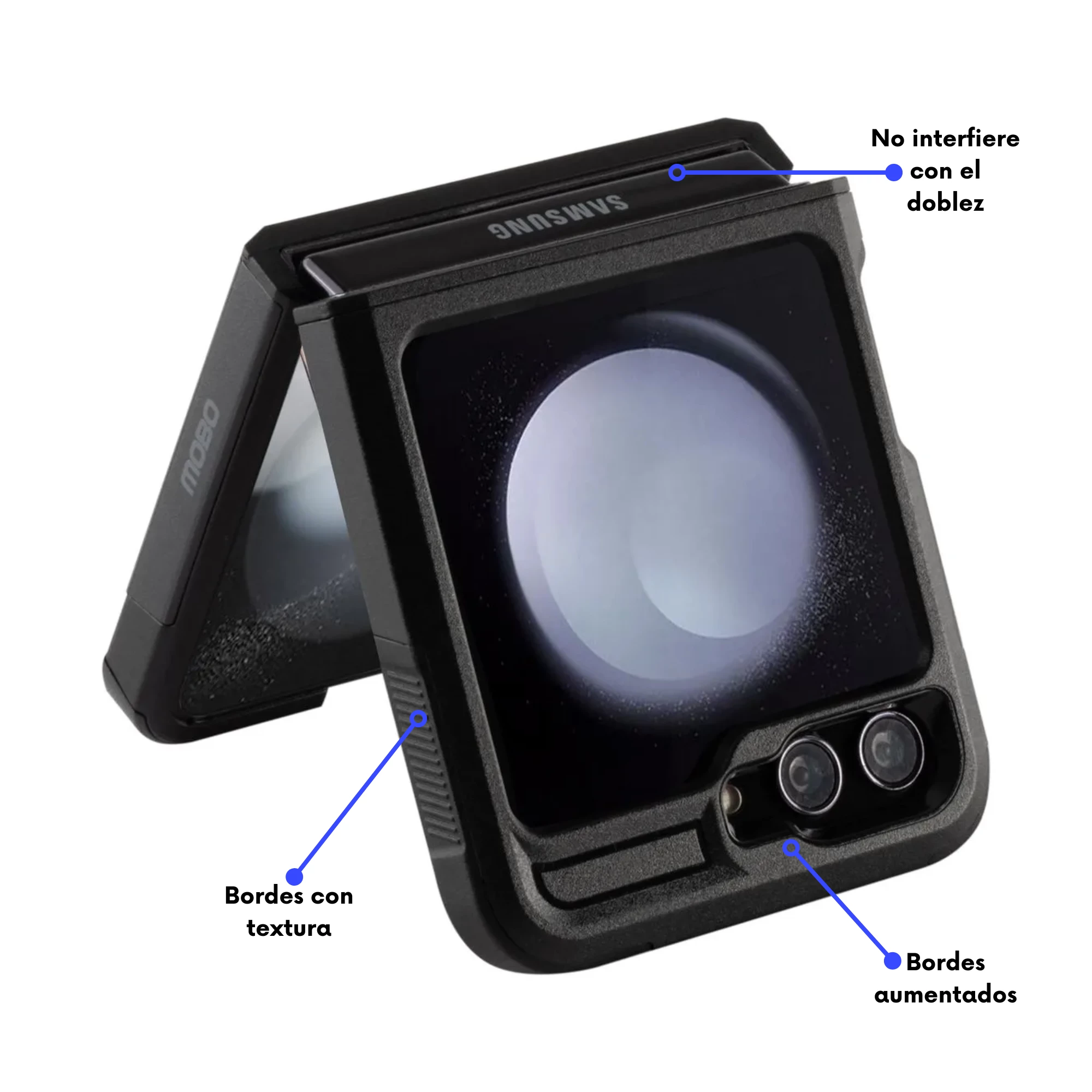 TPU MOBO FLIP 5 TANE NEGRO - Imagen 4